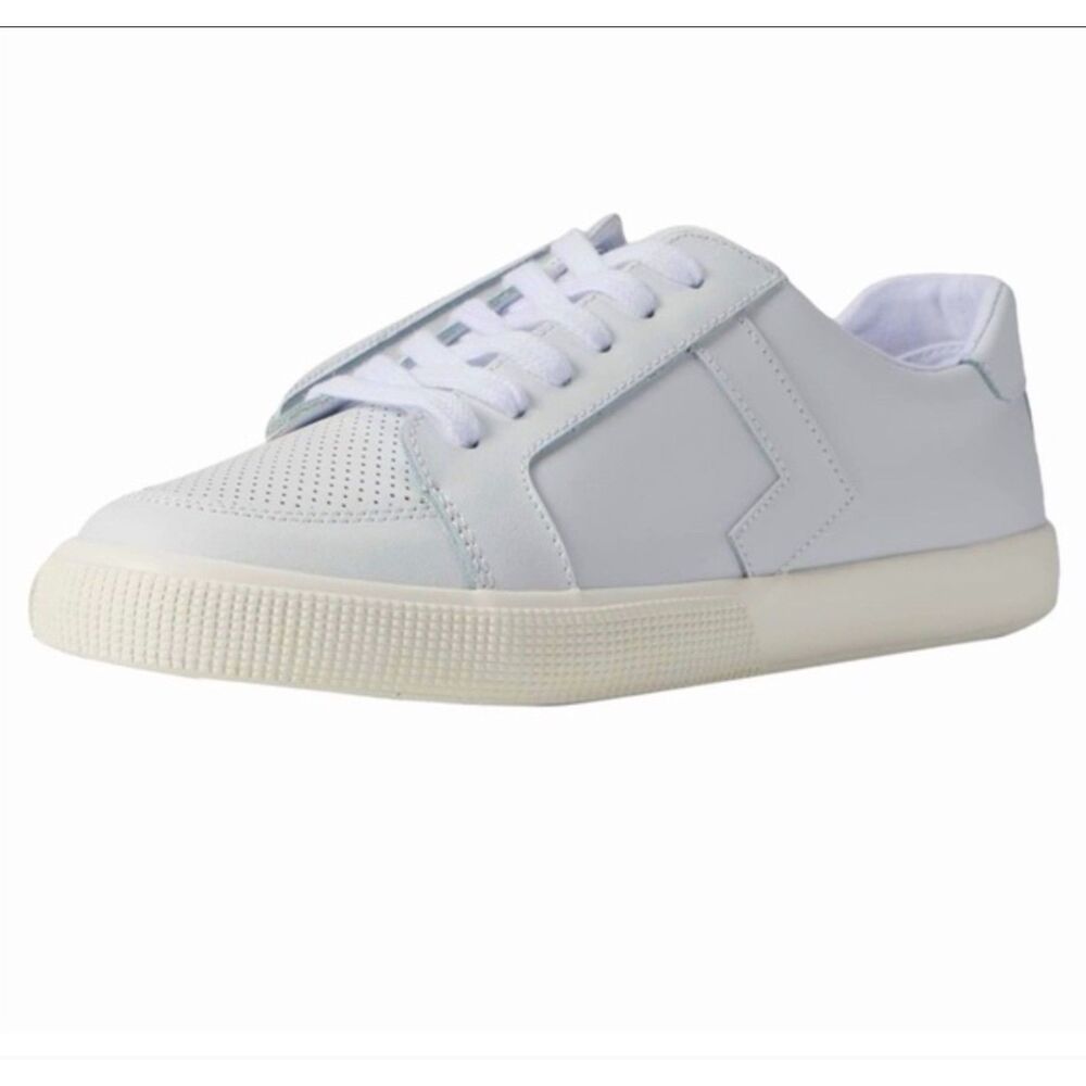 LRL Jennefer White Lace Up Leather Sneaker Sz 9